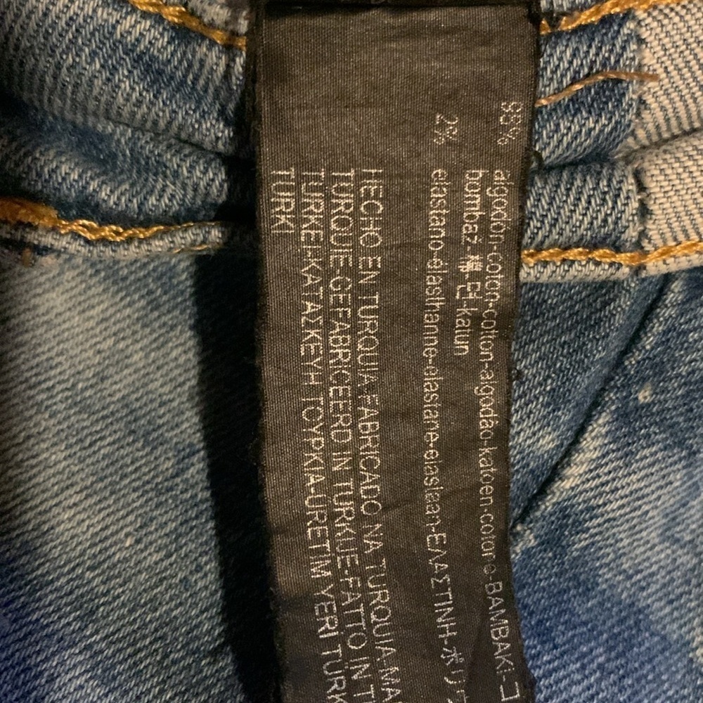 Zara premium denim collection size 2 distressed and ripped stretchy skinny jeans - Picture 6 of 6